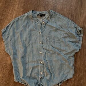 Lulu's Blue Button Down Shirt